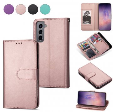 Samsung Galaxy S21/S21 Plus/S21 Ultra Wallet Stand Case Rose Gold