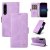 YIKATU Sony Xperia 1 IV Skin-touch Wallet Kickstand Case Purple