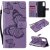Samsung Galaxy S20 FE Embossed Butterfly Wallet Magnetic Stand Case Purple