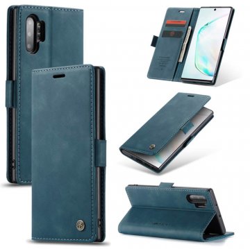CaseMe Samsung Galaxy Note 10 Plus Wallet Kickstand Flip Case Blue