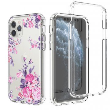 iPhone 11 Pro Clear Bumper TPU Rose Flowers Case