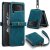 Autspace Samsung Galaxy Z Flip4 5G Case with Hand Strap Blue