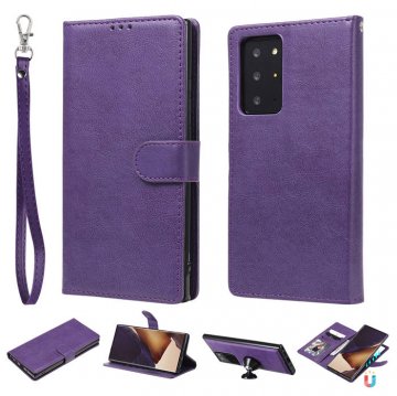 Samsung Galaxy Note 20 Ultra Wallet Detachable 2 in 1 Case Purple