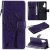 Motorola Edge Plus Embossed Tree Cat Butterfly Wallet Stand Case Purple