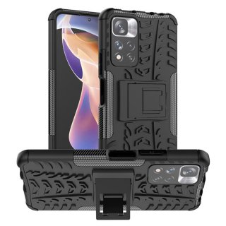 Xiaomi Redmi Note 11 Pro Anti-Slip Hybrid Kickstand Case Black