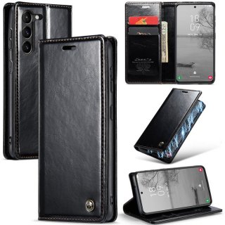 CaseMe Samsung Galaxy S23 Wallet Magnetic Case Black