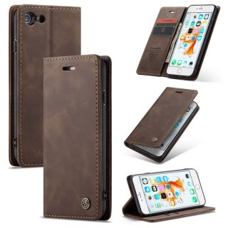 CaseMe iPhone 6/6s Retro Wallet Stand Magnetic Flip Case Coffee