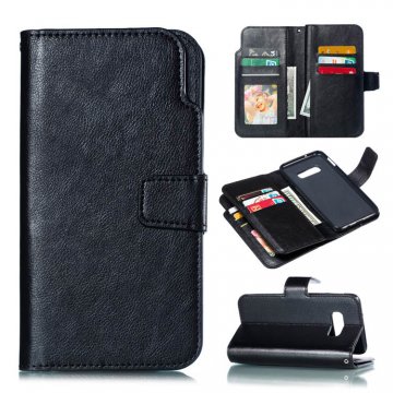 Samsung Galaxy S10e Wallet 9 Card Slots Stand Case Black