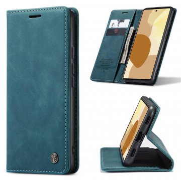 CaseMe Google Pixel 6 Pro Wallet Kickstand Magnetic Case Blue