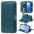 Samsung Galaxy S9 Multi-function 10 Card Slots Wallet Case Dark Green