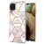 Samsung Galaxy A12 5G Flower Pattern Marble Electroplating TPU Case Crown