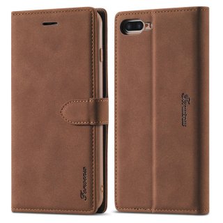 Forwenw iPhone 7 Plus/8 Plus Wallet Magnetic Kickstand Case Brown
