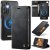 CaseMe Samsung Galaxy S25 Plus 2-in-1 Magnetic Wallet Case – Wireless Charging & RFID Blocking Black