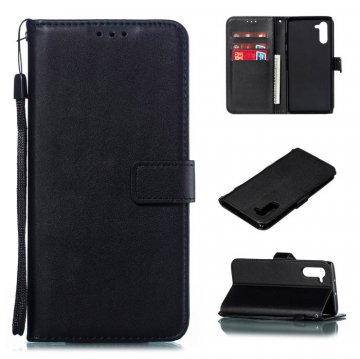 Samsung Galaxy Note 10 Wallet Kickstand Magnetic Case Black