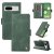 YIKATU Google Pixel 7 Skin-touch Wallet Kickstand Case Green