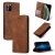 iPhone 11 Pro Magnetic Flip Wallet Stand Shockproof Case Brown