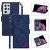 Samsung Galaxy S21/S21 Plus/S21 Ultra Zipper Wallet Magnetic Stitching Leather Case Blue
