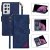 Samsung Galaxy S21/S21 Plus/S21 Ultra Zipper Wallet Magnetic Stitching Leather Case Blue