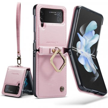 CaseMe Samsung Galaxy Z Flip4 Case with Hand Strap Pink