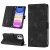 Skin-friendly iPhone 11 Wallet Stand Case with Wrist Strap Black