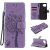 Motorola Moto G 5G Plus Embossed Tree Cat Butterfly Wallet Stand Case Lavender