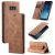 CaseMe Samsung Galaxy S8 Plus Wallet Kickstand Flip Case Brown