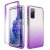 Samsung Galaxy S20 FE Shockproof Clear Gradient Cover Purple