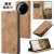 CaseMe Xiaomi 17 Ultra Wallet Magnetic Suede Leather Case Brown
