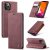 CaseMe iPhone 12 Pro Wallet Kickstand Magnetic Flip Case Red