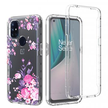 OnePlus Nord N10 5G Clear Bumper TPU Rose Flowers Case