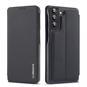 LC.IMEEKE Samsung Galaxy S22 Plus Card Slot Magnetic Case Black