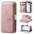 Samsung Galaxy S10e Multi-function 10 Card Slots Wallet Case Rose Gold