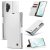 CaseMe Samsung Galaxy Note 10 Plus Wallet Magnetic Flip Case White