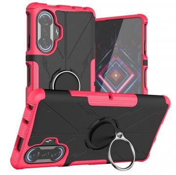 Xiaomi Redmi K40 Gaming Hybrid Rugged Ring Kickstand Case Rose