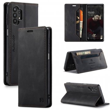 Autspace Samsung Galaxy A32 5G Wallet Magnetic Case Black