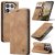 CaseMe Xiaomi 15 Pro Wallet Magnetic Suede Leather Case Brown
