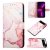 Marble Pattern Google Pixel 7 Pro Wallet Stand Case Rose Gold