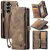 CaseMe Samsung Galaxy Z Fold7 Wallet Case with Wrist Strap Coffee