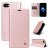 YIKATU iPhone SE3/SE2/8/7 Wallet Kickstand Magnetic Case Rose Gold