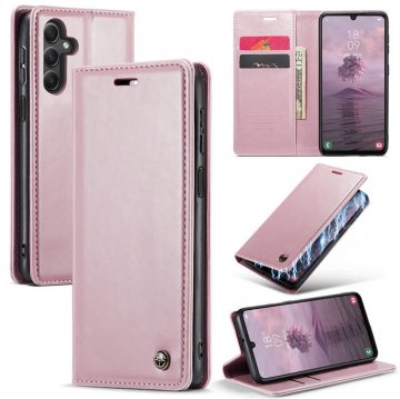 CaseMe Samsung Galaxy A24 4G Luxury Wallet Magnetic Case Pink