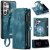 CaseMe Samsung Galaxy S26 Ultra 2-in-1 Magnetic RFID Wallet Case with Wireless Charging & Wrist Strap Blue