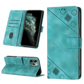 Skin-friendly iPhone 11 Pro Wallet Stand Case with Wrist Strap Green