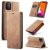 CaseMe iPhone 11 Wallet Kickstand Magnetic Flip Case Brown