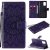 OnePlus 8T Embossed Sunflower Wallet Magnetic Stand Case Purple