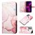 Marble Pattern Moto G50 Wallet Stand Case Rose Gold