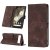 Skin-friendly Google Pixel 7A Wallet Stand Case with Wrist Strap Coffee