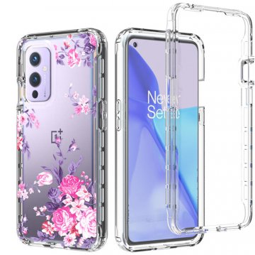 OnePlus 9 Clear Bumper TPU Rose Flowers Case