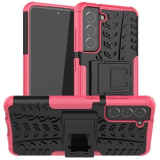 Samsung Galaxy S21 FE Hybrid PC + TPU Stand Case Rose