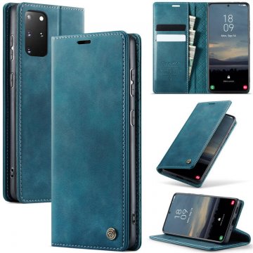CaseMe Samsung Galaxy S20 Plus Magnetic Wallet Case with RFID Blocking Blue