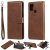 Samsung Galaxy A21S Wallet Detachable 2 in 1 Stand Case Brown